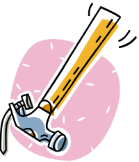 Hammer removing bent nail